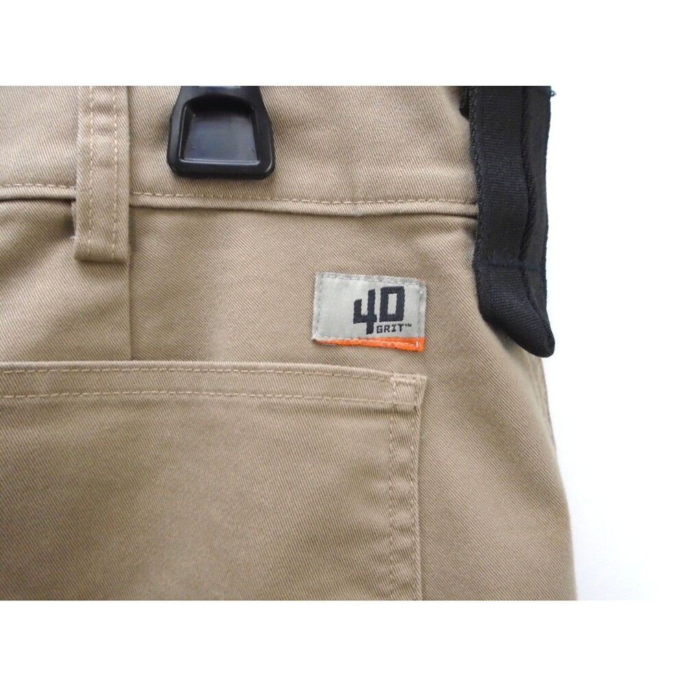 Duluth Trading 40 Grit Cargo Pants Mens 36x30 Tan Flex Workwear Standard Fit - Picture 11 of 11